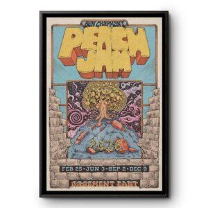Ben Chapman Peach Jam Concert Poster 2026 Basement East Nashville Music Art